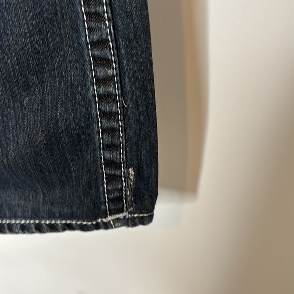 True Religion Classic Denim Straight Distressed Jeans style # MDE859Z05 - Picture 7 of 14